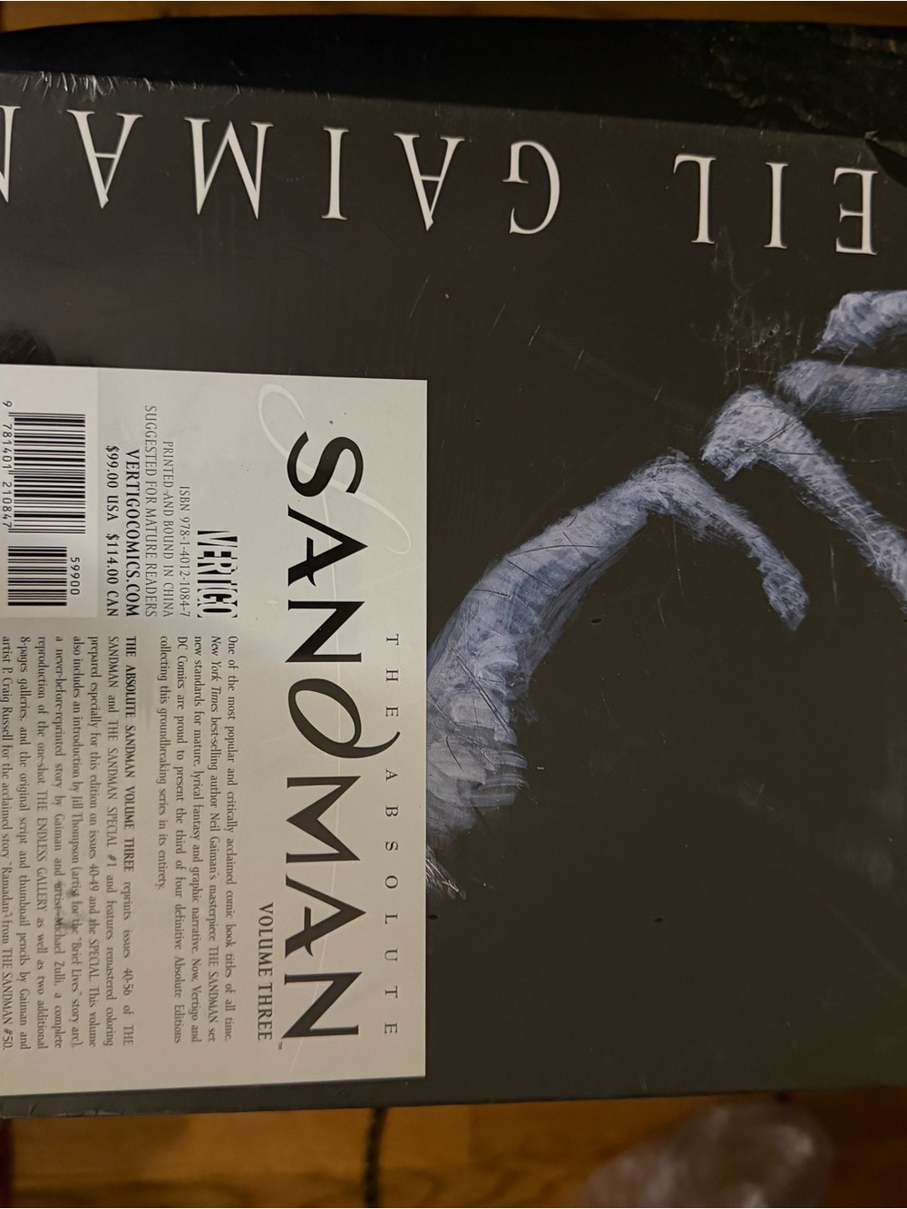 The Absolute sandman Volume Three - Neil Gaiman DC slipcover/hardcover
